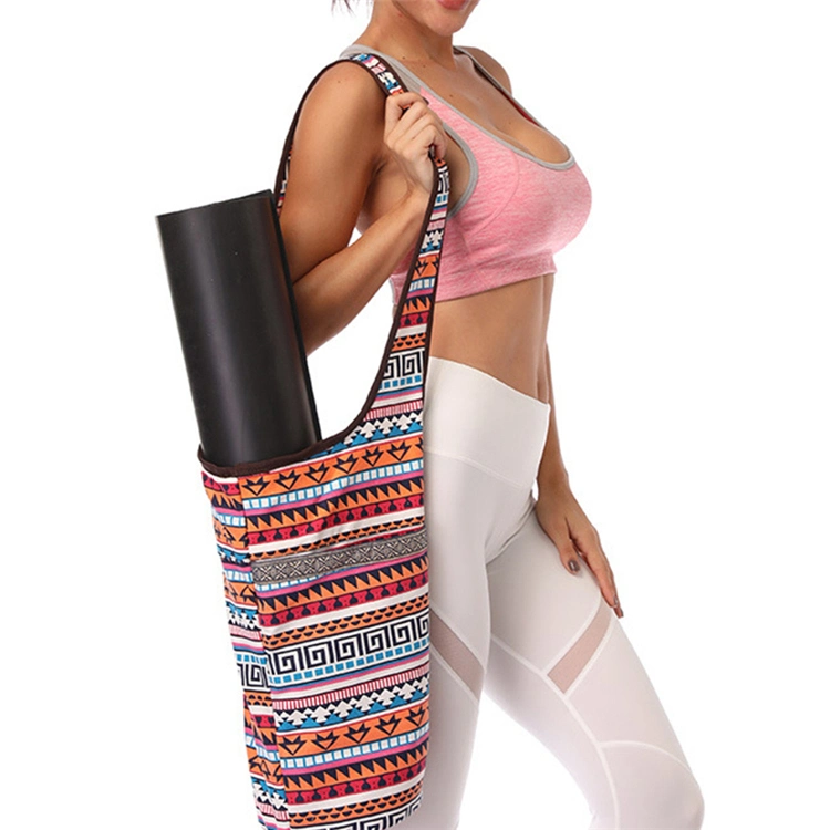 Ethnic Style Yoga Mat Bags for Women and Men Gym Bag