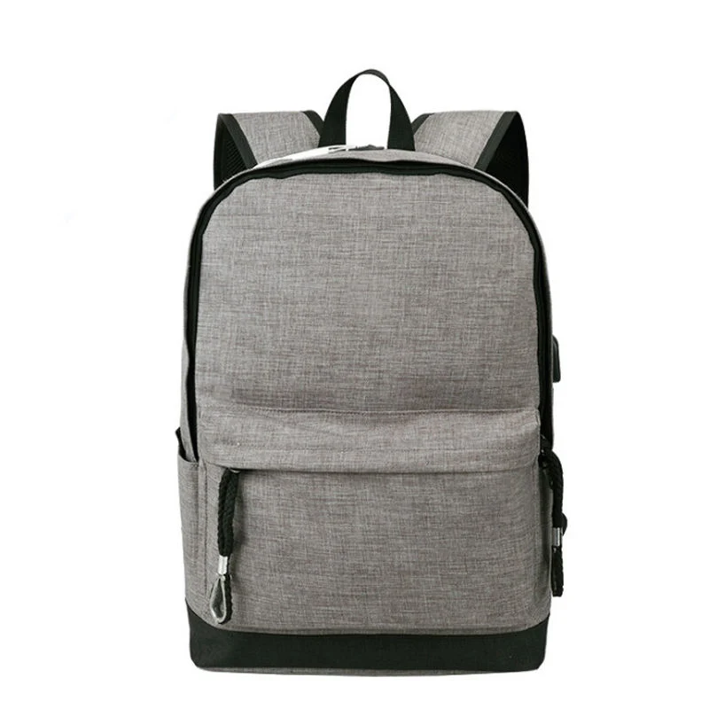 2023 Heather Polyester 15" Business Laptop Backpacks with USB