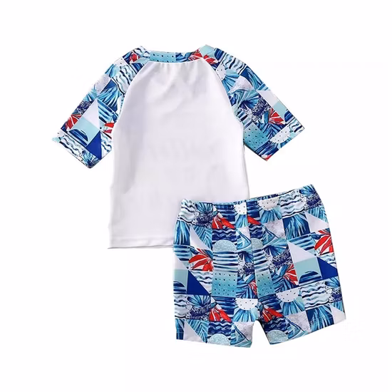 Fashion Boys Kids Swimsuit Wholesale Boy Swimming Trunks Two-Piece Swimwear