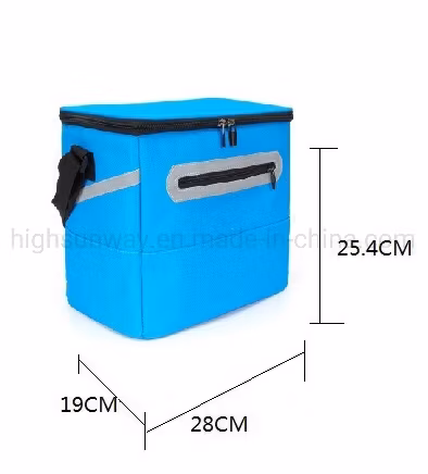 2020 プロモーション アウトドア フード ピクニック 断熱ランチ クーラー バッグ 反射ストリップ付き