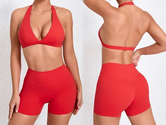 女性オープンバックスポーツフィットネスヨガトップススポーツタンク